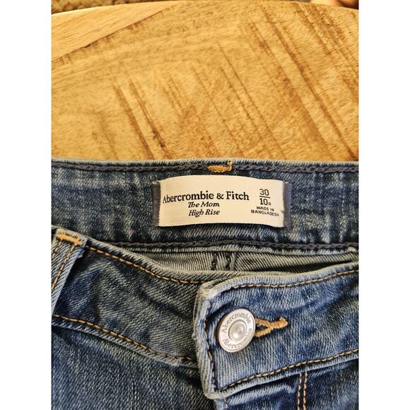 Abercrombie & Fitch The Mom High Rise Denim Jeans Women's Size 10/30 R - Picture 7 of 7